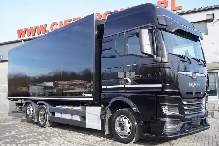 MAN TGX 28.480 6x2 / 2024 / Chłodnia Krone 18 EPAL / Dopplestock zdjęcie 2