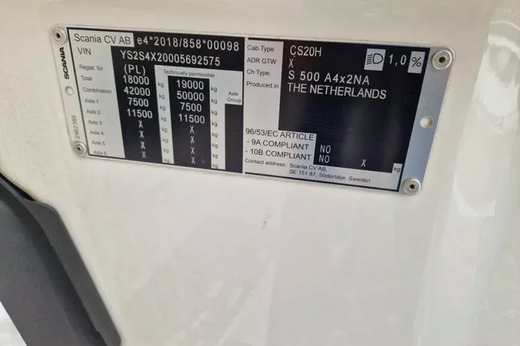 Scania S500A4x2NA zdjęcie 22