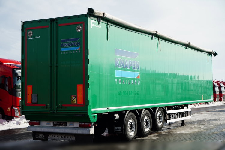 KNAPEN / RUCHOMA PODŁOGA / WALKING FLOOR / 91 m3 / 2021 ROK / OŚ PODNOSZONA / OSIE SAF / ALUFELGI / zdjęcie 9