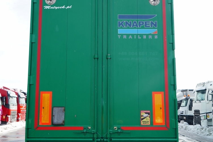 KNAPEN / RUCHOMA PODŁOGA / WALKING FLOOR / 91 m3 / 2021 ROK / OŚ PODNOSZONA / OSIE SAF / ALUFELGI / zdjęcie 14