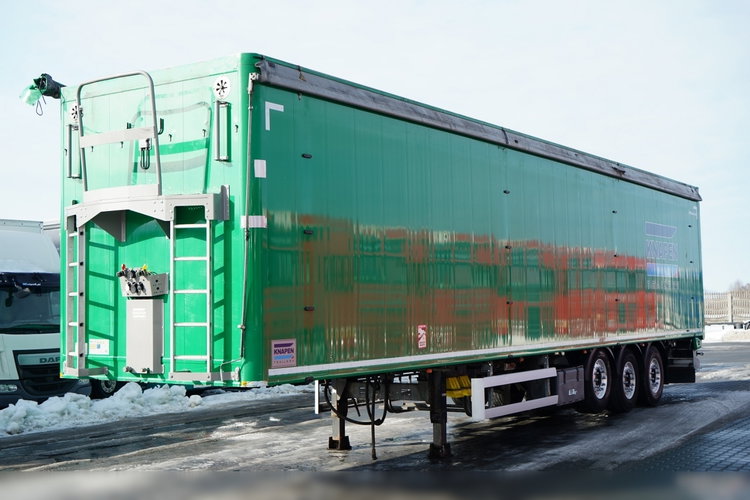 KNAPEN / RUCHOMA PODŁOGA / WALKING FLOOR / 91 m3 / 2021 ROK / OŚ PODNOSZONA / OSIE SAF / ALUFELGI / zdjęcie 4