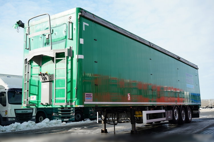 KNAPEN / RUCHOMA PODŁOGA / WALKING FLOOR / 91 m3 / 2021 ROK / OŚ PODNOSZONA / OSIE SAF / ALUFELGI / zdjęcie 5