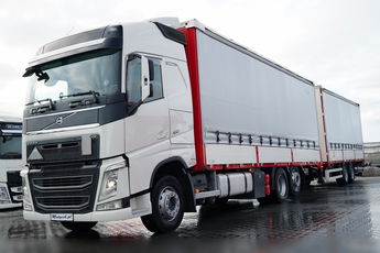 Volvo FH 460 / ZESTAW TANDEM / 120 M3 / PRZEJAZDOWY / BURTOWY / KLIMA POSTOJOWA /  MOCNA PODŁOGA / WINDA /  OŚ PODNOSZONA / SKRĘTNA  6x2