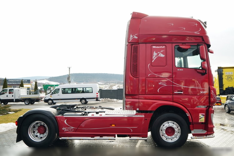 DAF XF 530 / HYDRAULIKA / KLIMA POSTOJOWA / SUPER SPACE CAB / CAŁA NA PODUSZKACH / TV / ALUFELGI zdjęcie 9