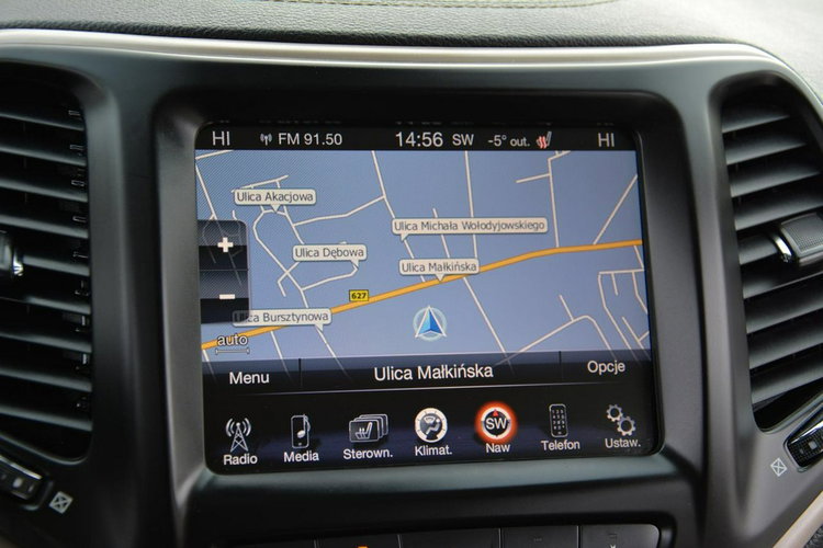 Jeep Cherokee Skóry Navi Wentylacja Kamera Asystent Pasa Xenon Ledy Radar zdjęcie 25