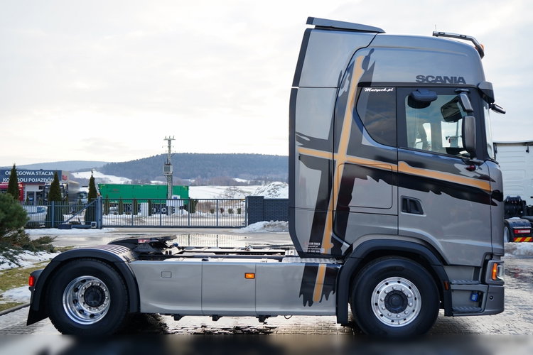 Scania S 500 / RETARDER / KLIMA POSTOJOWA / ALUFELGI / SKÓRY / OPONY 100%  zdjęcie 9