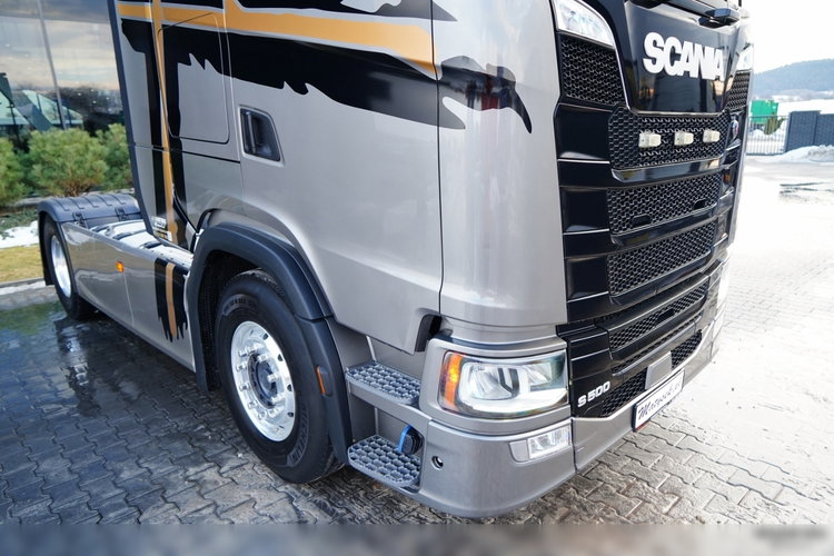 Scania S 500 / RETARDER / KLIMA POSTOJOWA / ALUFELGI / SKÓRY / OPONY 100%  zdjęcie 10