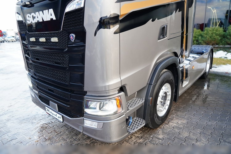 Scania S 500 / RETARDER / KLIMA POSTOJOWA / ALUFELGI / SKÓRY / OPONY 100%  zdjęcie 11