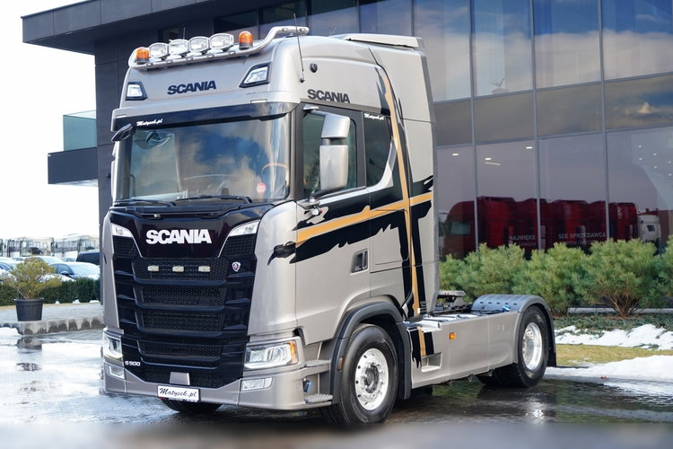 Scania S 500 / RETARDER / KLIMA POSTOJOWA / ALUFELGI / SKÓRY / OPONY 100%  zdjęcie 4