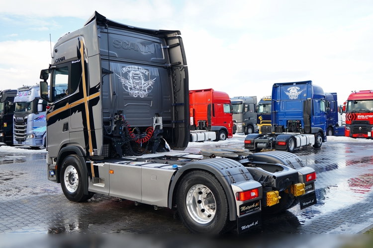 Scania S 500 / RETARDER / KLIMA POSTOJOWA / ALUFELGI / SKÓRY / OPONY 100%  zdjęcie 7