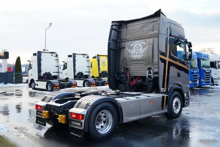 Scania S 500 / RETARDER / KLIMA POSTOJOWA / ALUFELGI / SKÓRY / OPONY 100%  zdjęcie 8