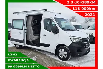 Renault Master L2H2 99999zł Netto Brygadówka 6 osób 2.3 dCi/180KM