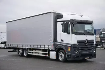 Mercedes / ACTROS L / 2545 / E 6 / MP 5 / FIRANKA / 23 PALETY / DŁ. 9, 5 M
