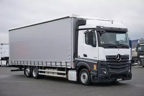 Mercedes / ACTROS L / 2545 / E 6 / MP 5 / FIRANKA / 23 PALETY / DŁ. 9, 5 M
