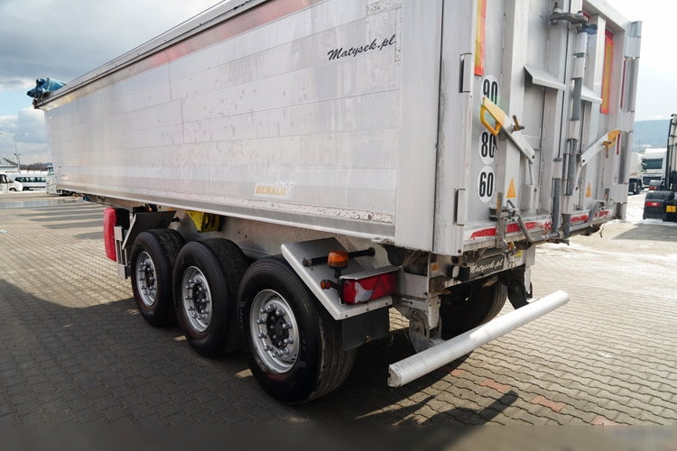 BENALU WYWROTKA / 27 m3 / ALUMINIOWA / OŚ PODNOSZONA / WAGA: 5 100 KG /  ELEKTRYCZNA PLANDEKA  zdjęcie 11
