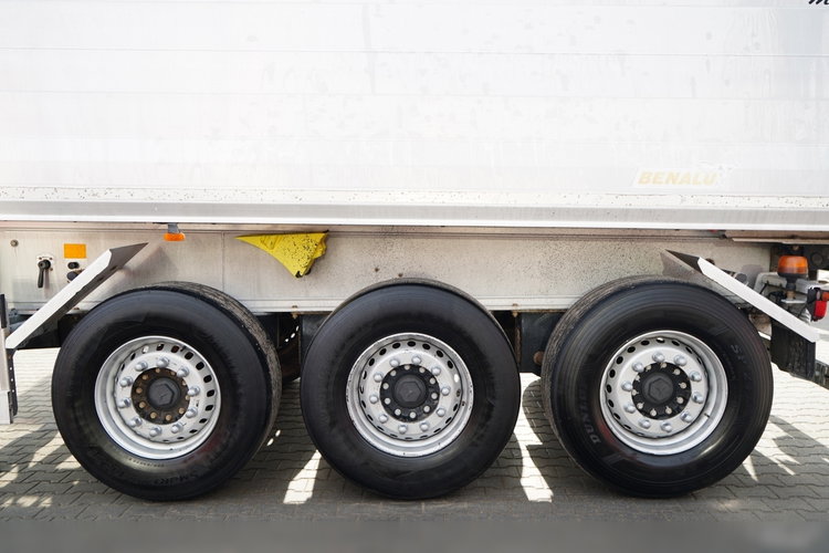 BENALU WYWROTKA / 27 m3 / ALUMINIOWA / OŚ PODNOSZONA / WAGA: 5 100 KG /  ELEKTRYCZNA PLANDEKA  zdjęcie 19