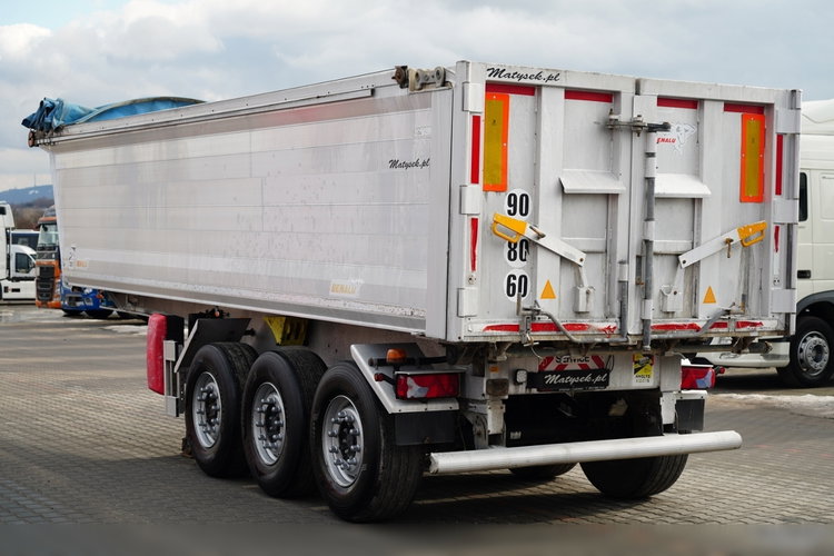 BENALU WYWROTKA / 27 m3 / ALUMINIOWA / OŚ PODNOSZONA / WAGA: 5 100 KG /  ELEKTRYCZNA PLANDEKA  zdjęcie 6