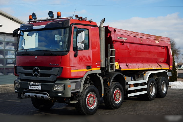 Mercedes -BENZ ACTROS 4144 / 8x8 / WYWROTKA TYLNOZSYPOWA / MEILLER  KIPPER  / zdjęcie 10