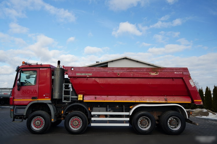 Mercedes -BENZ ACTROS 4144 / 8x8 / WYWROTKA TYLNOZSYPOWA / MEILLER  KIPPER  / zdjęcie 11