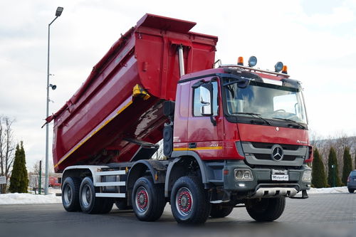 Mercedes -BENZ ACTROS 4144 / 8x8 / WYWROTKA TYLNOZSYPOWA / MEILLER  KIPPER  /