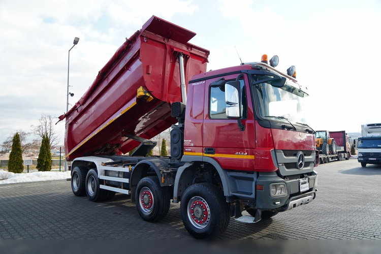 Mercedes -BENZ ACTROS 4144 / 8x8 / WYWROTKA TYLNOZSYPOWA / MEILLER  KIPPER  / zdjęcie 2