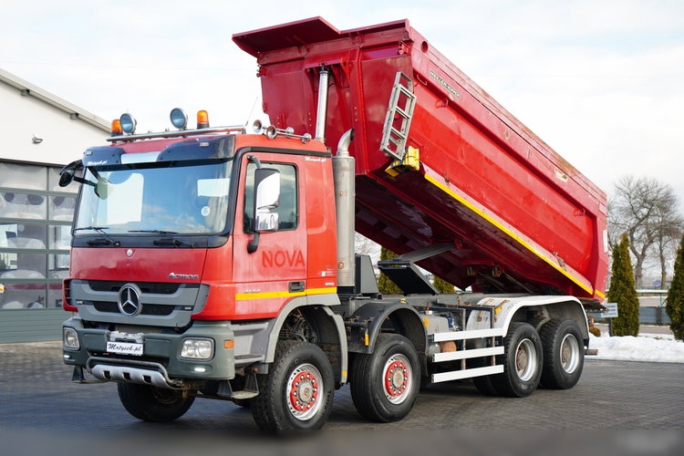 Mercedes -BENZ ACTROS 4144 / 8x8 / WYWROTKA TYLNOZSYPOWA / MEILLER  KIPPER  / zdjęcie 3