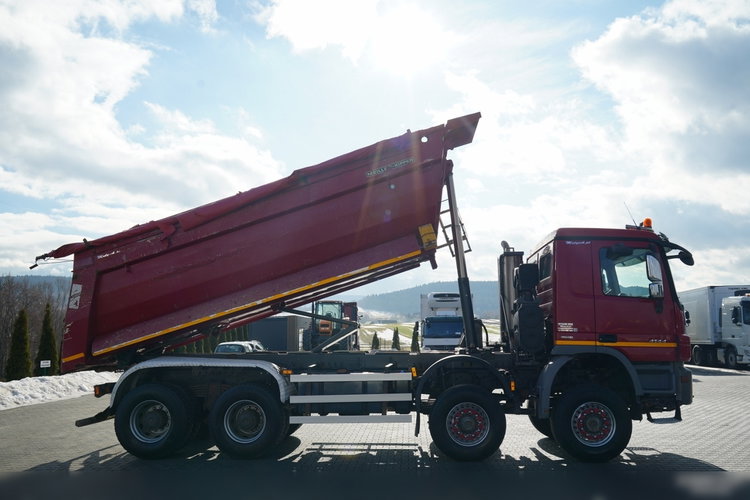 Mercedes -BENZ ACTROS 4144 / 8x8 / WYWROTKA TYLNOZSYPOWA / MEILLER  KIPPER  / zdjęcie 8