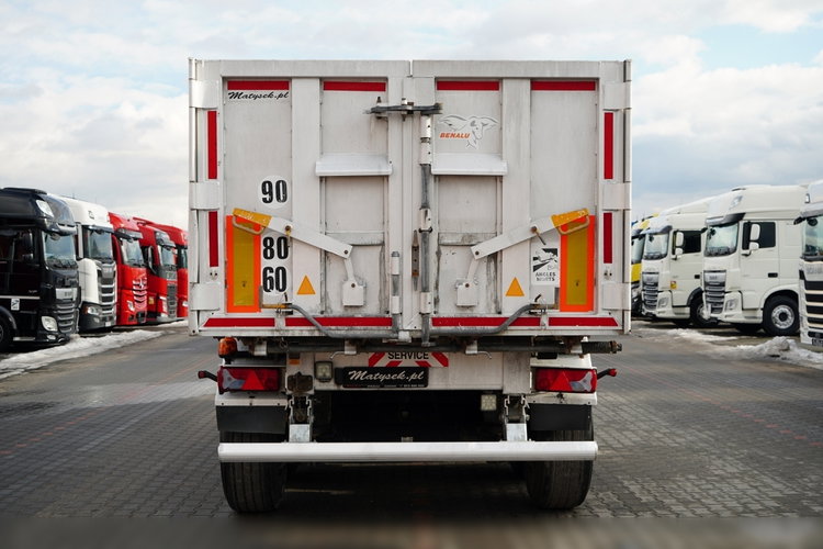 BENALU WYWROTKA / 27 m3 / ALUMINIOWA / OŚ PODNOSZONA / WAGA: 5 200 KG / ELEKTRYCZNA PLANDEKA zdjęcie 12