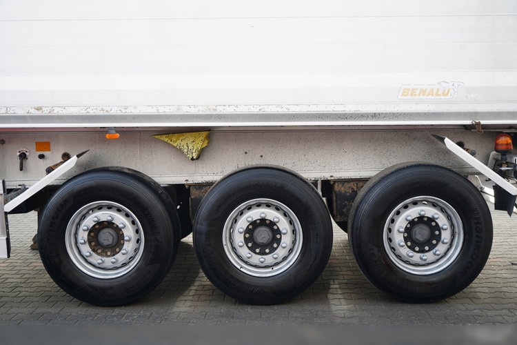 BENALU WYWROTKA / 27 m3 / ALUMINIOWA / OŚ PODNOSZONA / WAGA: 5 200 KG / ELEKTRYCZNA PLANDEKA zdjęcie 19