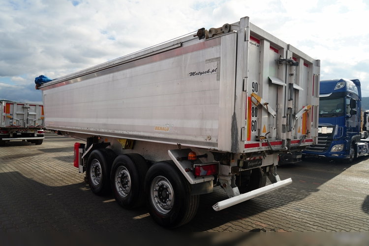 BENALU WYWROTKA / 27 m3 / ALUMINIOWA / OŚ PODNOSZONA / WAGA: 5 200 KG / ELEKTRYCZNA PLANDEKA zdjęcie 3