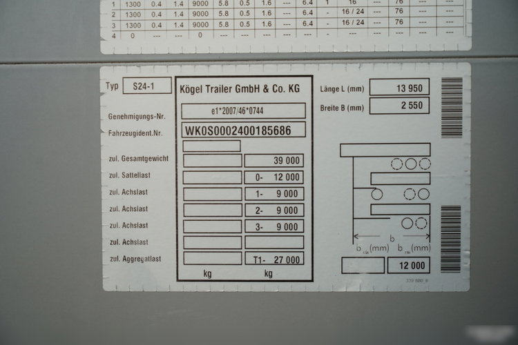 Schmitz KOGEL / FIRANKA / STANDARD / OŚ PODNOSZONA   zdjęcie 30