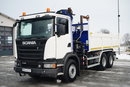 Scania G 370 / 6x4 / WYWROTKA TYLNOZSYPOWA + HDS HIAB 144E S-3 / STEROWANIE RADIOWE /  ROTATOR / WIDŁY DO PALET / EURO 6 / zdjęcie 10