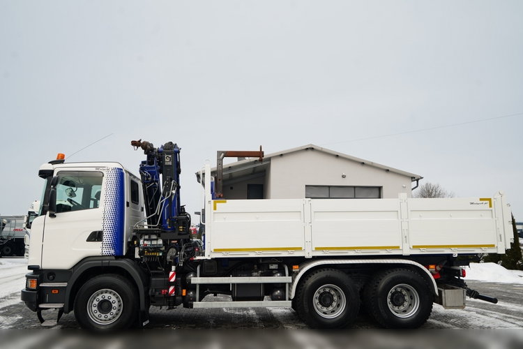 Scania G 370 / 6x4 / WYWROTKA TYLNOZSYPOWA + HDS HIAB 144E S-3 / STEROWANIE RADIOWE /  ROTATOR / WIDŁY DO PALET / EURO 6 / zdjęcie 11