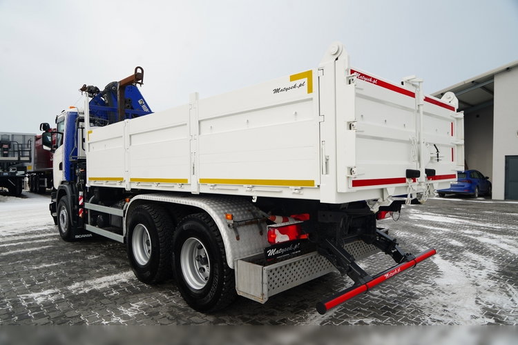 Scania G 370 / 6x4 / WYWROTKA TYLNOZSYPOWA + HDS HIAB 144E S-3 / STEROWANIE RADIOWE /  ROTATOR / WIDŁY DO PALET / EURO 6 / zdjęcie 12