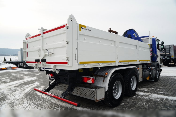 Scania G 370 / 6x4 / WYWROTKA TYLNOZSYPOWA + HDS HIAB 144E S-3 / STEROWANIE RADIOWE /  ROTATOR / WIDŁY DO PALET / EURO 6 / zdjęcie 13