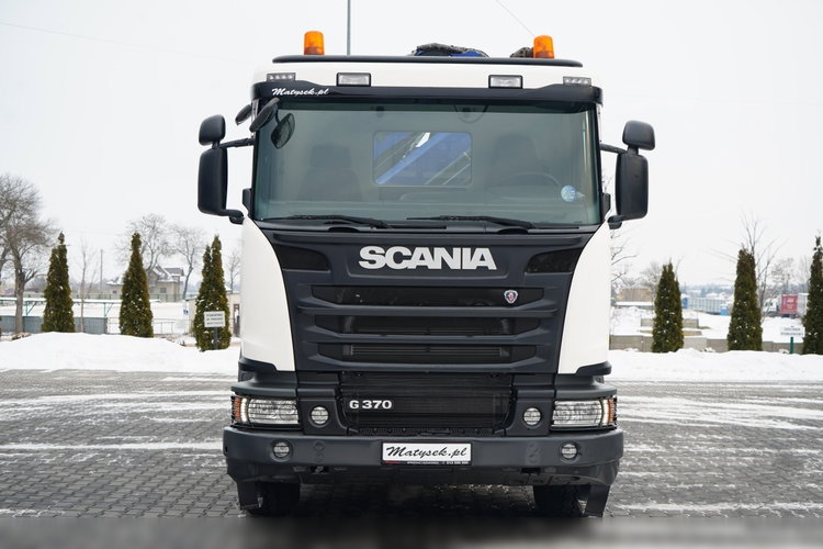 Scania G 370 / 6x4 / WYWROTKA TYLNOZSYPOWA + HDS HIAB 144E S-3 / STEROWANIE RADIOWE /  ROTATOR / WIDŁY DO PALET / EURO 6 / zdjęcie 17