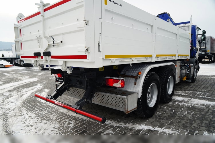 Scania G 370 / 6x4 / WYWROTKA TYLNOZSYPOWA + HDS HIAB 144E S-3 / STEROWANIE RADIOWE /  ROTATOR / WIDŁY DO PALET / EURO 6 / zdjęcie 23
