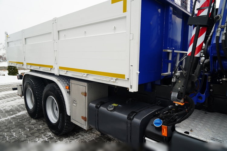 Scania G 370 / 6x4 / WYWROTKA TYLNOZSYPOWA + HDS HIAB 144E S-3 / STEROWANIE RADIOWE /  ROTATOR / WIDŁY DO PALET / EURO 6 / zdjęcie 24
