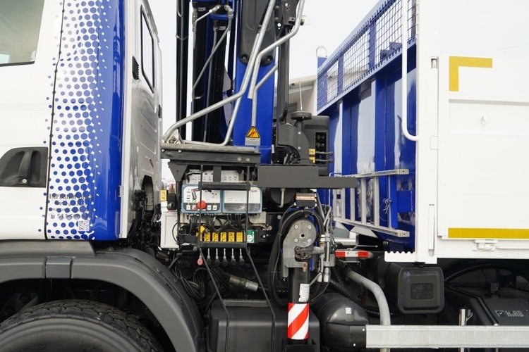 Scania G 370 / 6x4 / WYWROTKA TYLNOZSYPOWA + HDS HIAB 144E S-3 / STEROWANIE RADIOWE /  ROTATOR / WIDŁY DO PALET / EURO 6 / zdjęcie 26