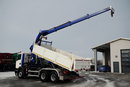 Scania G 370 / 6x4 / WYWROTKA TYLNOZSYPOWA + HDS HIAB 144E S-3 / STEROWANIE RADIOWE /  ROTATOR / WIDŁY DO PALET / EURO 6 / zdjęcie 4