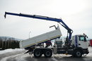 Scania G 370 / 6x4 / WYWROTKA TYLNOZSYPOWA + HDS HIAB 144E S-3 / STEROWANIE RADIOWE /  ROTATOR / WIDŁY DO PALET / EURO 6 / zdjęcie 6