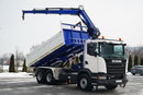 Scania G 370 / 6x4 / WYWROTKA TYLNOZSYPOWA + HDS HIAB 144E S-3 / STEROWANIE RADIOWE /  ROTATOR / WIDŁY DO PALET / EURO 6 / zdjęcie 8