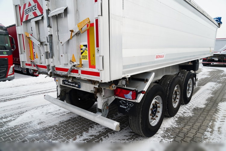 BENALU WYWROTKA / 27 m3 / ALUMINIOWA / OŚ PODNOSZONA / WAGA: 5 100 KG / ELEKTRYCZNA PLANDEKA zdjęcie 13