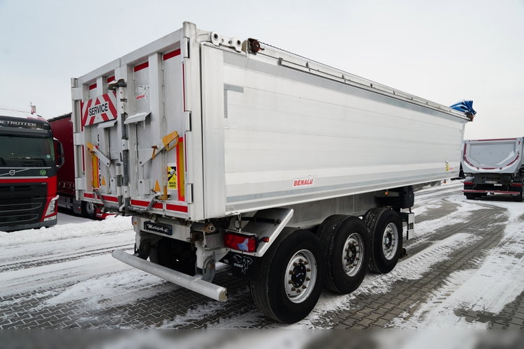 BENALU WYWROTKA / 27 m3 / ALUMINIOWA / OŚ PODNOSZONA / WAGA: 5 100 KG / ELEKTRYCZNA PLANDEKA zdjęcie 8