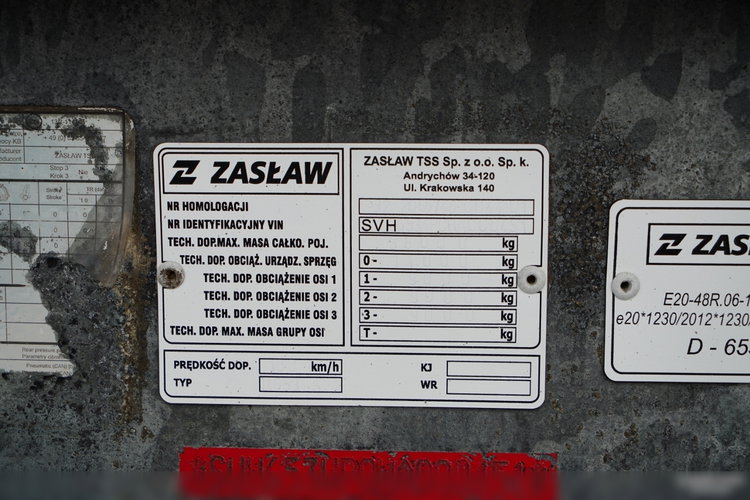 ZASŁAW / WYWROTKA  25 m3 / STALOWA / RYNNA / OŚ PODNOSZONA zdjęcie 21