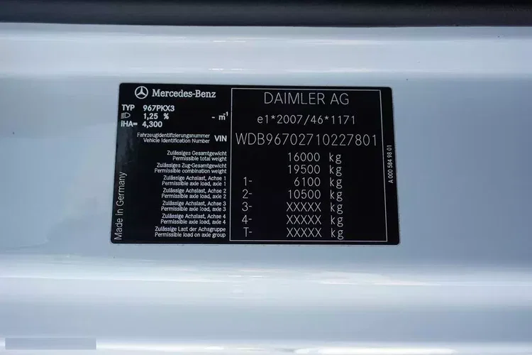 Mercedes ATEGO / 1621 / EURO 6 / IZOTERMA / ŁAD. 9800 KG zdjęcie 11