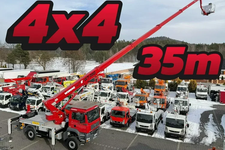 MAN TGA 18.320 4x4 Zwyżka WUMAG WT 350 Podnośnik Koszowy zdjęcie 34