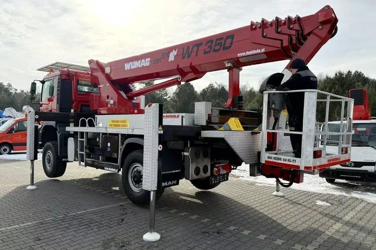 MAN TGA 18.320 4x4 Zwyżka WUMAG WT 350 Podnośnik Koszowy zdjęcie 44