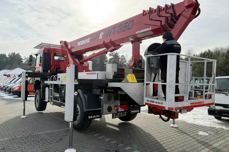 MAN TGA 18.320 4x4 Zwyżka WUMAG WT 350 Podnośnik Koszowy zdjęcie 51