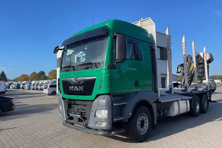 MAN TGX 26.500, 6x4, HDS EPSILOM M12Z, do transportu drewna. zdjęcie 2